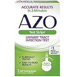 AZO Urinary Tract Infection (UTI) Test Strips, Accurate Results in 2 Minutes, Clinically Tested, Easy to Read Results, Clean Grip Handle, #1 Most Trusted Brand, 3 Count