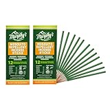 Murphy's Naturals Mosquito Repellent Incense Sticks | DEET Free with Plant Based Essential Oils | 2.5 Hour Protection | 12 Sticks per Carton | 2 Pack