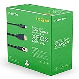 Brighton Optimized Cable Package Compatible with Xbox Series X/S | 8K HDMI 2.1 HDR Black Cable 8K@60Hz/4K@120Hz | CAT 7 Super High Speed Ethernet Cable | Fast Charge (USB A to USB C) (2 Meter Cables)
