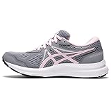 ASICS Women's Gel-Contend 7 Running Shoes, 8.5, Sheet Rock/Pink Salt