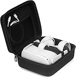 Hard Case for Meta Quest 2 JSVER Carrying Case for Quest/Quest 2/ Oculus Go/Samsung Gear Virtual Reality and Headset Gamepad Game Controller Kit, Home Storage, Travel Case for Meta/Oculus Quest 2