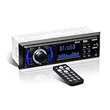 BOSS Audio Systems 616UAB Car Stereo - Single Din, Bluetooth, No CD DVD Player, AM/FM Radio Receiver, Wireless Remote Control, MP3, USB, Aux-in,