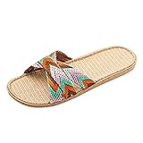 Yuanjay Sandal for Women Slingback Summer Flats Wedge Sandals Open Toe Anti Slip Beach Comfort Walking Slippers Slides Shoes