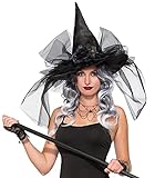 Forum Novelties womens Deluxe Witch Hat Costume Headwear, Black, Adult US