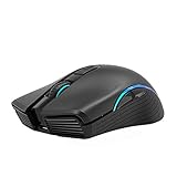 NYIEFADA Bluetooth Wireless Mouse for Laptop, LED Rechargeable Silence Computer Mice with Side Buttons Supports 2 Devices 3 DPI for HP/Dell/Win8/10/Mac