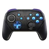 eXtremeRate Purple Blue Chameleon Repair ABXY D-pad ZR ZL L R Keys for Nintendo Switch Pro Controller, DIY Replacement Full Set Buttons with Tools for Nintendo Switch Pro - Controller NOT Included