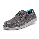 Hey Dude Men's Wally Sox Charcoal Size 11 | Men’s Shoes | Men's Lace Up Loafers | Comfortable & Light-Weight