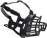 BASKERVILLE Ultra Dog Muzzle- Black Size 5, Perfect for Large Dogs, Prevents Chewing and Biting, Basket allows Panting and Drinking-Comfortable, Humane, Adjustable, Lightweight, Durable