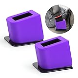 Morlike Living Silicone Belt Buckle Holder Booster (Purple,2 Pack)