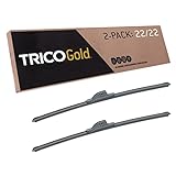 TRICO Gold® 22 Inch Pack of 2 Automotive Replacement Windshield Wiper Blades for My Car (18-2222), Easy DIY Install & Superior Road Visibility