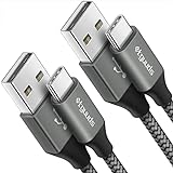 etguuds [2-Pack, 3ft USB C Cable 3A Fast Charge, USB A to Type C Charger Cord Braided Compatible with Samsung Galaxy A10e A20 A50 A51 A71, S20 S10 S9 S8 Plus S10E, Note 20 10 9 8, Moto G7 G8