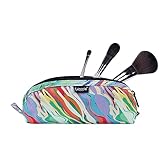 Gloppie Travel Makeup Brush Holder - Compact Cosmetic Bag, Spacious Portable Cosmetic Bag for Organizing Your Brushes On-the-go, Watercolor
