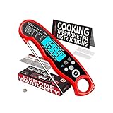 Alpha Grillers Instant Read Waterproof Digital Meat Thermometer for Cooking and Grilling