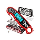 Alpha Grillers Instant Read Waterproof Digital Meat Thermometer for Cooking and Grilling