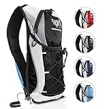 Water Buffalo Hydration Backpack - Hydration Pack Water Backpack with 2L Hydration Water Bladder - Hydropack Running Backpack 12L - The Essential Water Pack for Hiking, Running, Biking, Ski, and Raves