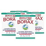 20 Mule Team All Natural Borax Detergent Booster & Multi-Purpose Household Cleaner, 65 Ounce, 4 Count