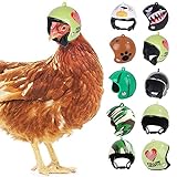 6 PCS Chicken Helmet Bird Head Protection Funny Parrot Helmet Small Pet Safety Helmet Funny Protect Small Poultry Head
