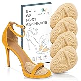 Metatarsal Pads Women | Heel Inserts for Women | Ball of Foot Cushions (2 Pairs Foot Pads) All Day Pain Relief and Comfort One Size Fits Shoe Inserts for Women (Beige)