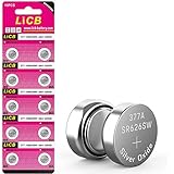 LiCB 10 Pack SR626SW 377 Watch Battery,Long-Lasting & Leak-Proof,High Capacity Silver Oxide 1.55V Button Cell Batteries for Watch