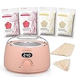 KOTAMU Digital Wax Warmer Kit for Hair Removal At Home for Women Sensitive Skin Brazilian Facial Hair Body with 4 Formulas Hard Wax Beads Target Different Type of Hair