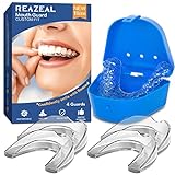Mouth Guard for Grinding Teeth and Clenching Anti Grinding Teeth Custom Moldable Dental Night Guard Dental Night Guards -4 Pack/One Size