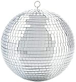 Alytimes Mirror Disco Ball - 8-Inch Cool and Fun Silver Hanging Party Disco Ball –Big Party Decorations, Party Design