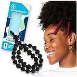 Bunzee Bands - Thick Hair Ties for Natural Hair - Curly Hair Accessories - Patented Adjustable Hair Ties for Thick Hair - Perfect for Ponytails, Buns, Soft Locs, Dreads & Afro Puffs