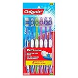 Colgate Extra Clean Full Head Toothbrush, Medium - 6 Count