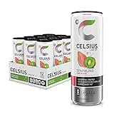 CELSIUS Sparkling Kiwi Guava, Functional Essential Energy Drink 12 Fl Oz (Pack of 12)