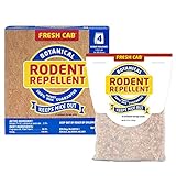 Fresh Cab Botanical Rodent Repellent - Environmentally Friendly, Keeps Mice Out, 4 Scent Pouches