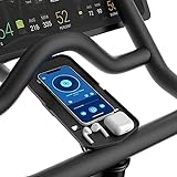 COOLWUFAN Phone Holder for Peloton Bike & Bike Handlebar Stable Anti-Slippery Phone Mount Tray Compatible with Peloton Bike, Bike+ Plus, Spin Bike, Accessories for Peloton (Easy Installation)