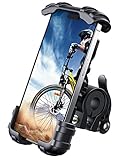 Lamicall Bike Phone Holder, Motorcycle Phone Mount - Motorcycle Handlebar Cell Phone Clamp, Scooter Phone Clip for iPhone 14 Plus/Pro Max, 13 Pro Max, S9, S10 and More 4.7' to 6.8' Smartphones