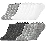 Light up in the Dark 10 Pairs Ankle Socks No Show Sock Low-Cut Athletic Men Women Cotton Socks