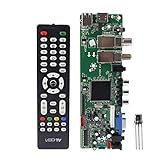 RTYUBV DVB-S2 DVB-T2 DVB-C Digital Signal ATV Maple Driver LCD Remote Control Board Universal Dual USB Media QT526C V1.1 T. S512.69