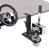 Universal Desk Mount For Racing Sim Shifter & Handbrake Compatible With Logitech G Driving Force Shifter, Thrustmaster TH8A Shifter & Thrustmaster TSS Handbrake,Fanatec ClubSport Shifter & Fanatec ClubSport Handbrake,USB Handbrake