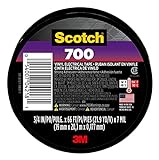 Scotch Vinyl Electrical Tape, Black, 3/4-in by 66-ft, 1-Roll
