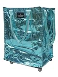 Simply Southern Collapsible & Colorful Rolling Tote Bag - Perfect Shopping Bag on Wheels for Women, Mothers, Families, Grandmas - Bag on Wheels for Easy Transportation