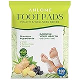 Premium Foot Pads, Foot Patches with Ginger Powder, Effective Foot Patch to Relax, Ginger Foot Pads | 100 Foot Pads and 100 Adhesive Sheets