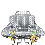 Shopping Cart Cover for Baby ICOPUCA Cotton High Chair Cover, Reversible, Machine Washable for Infant, Toddler, Boy or Girl Large (Grey Arrow Print)