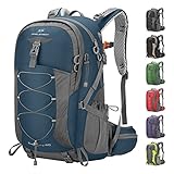 Maelstrom Hiking Backpack,Camping Backpack,40L Waterproof Hiking Daypack with Rain Cover,Lightweight Travel Backpack,Blue