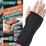 ComfyBrace Night Wrist Sleep Support Brace- Fits Both Hands - Cushioned to Help With Carpal Tunnel and Relieve and Treat Wrist Pain, Adjustable, Fitted