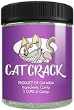 Cat Crack Catnip, 100% Natural Cat Nip Blend That Energizes and Excites Cats, Safe & Non-Addictive Catnip Treats Used for Cat Play, Cat Training, & New Catnip Toys, Cat Tree, & Cat Bed (1 Cup)