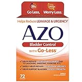 AZO Bladder Control with Go-Less Daily Supplement | Helps Reduce Occasional Urgency, leakage due to laughing, sneezing and exercise††† | 72 Capsules