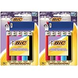 BIC Pocket Lighter, Classic Collection, Assorted Unique Lighter Colors, 12 Count Pack of Lighters
