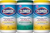 Fresh Step Clorox Disinfectant, 75 Count (Pack of 3), White, 225