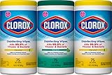 Fresh Step Clorox Disinfectant, 75 Count (Pack of 3), White, 225