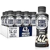 Fairlife Core Power Elite 42g High Protein Milk Shake, Ready To Drink for Workout Recovery, Vanilla, 14 Fl Oz (Pack of 12)