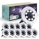 Cvosua Solar outdoor lights 12Packs, Solar Lights for Outside, Waterproof, Solar Garden Lights Landscape Lighting, In Ground Lights for Patio Pathway Lawn Yard Deck Driveway Walkway
