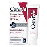 CeraVe 1% Hydrocortisone Anti-Itch Cream | Fragrance-Free Relief for Eczema-Prone & Dry Skin | 1 Ounce