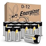 Energizer Alkaline Power D Batteries (12 Pack), Long-Lasting Alkaline Size D Batteries - Packaging May Vary